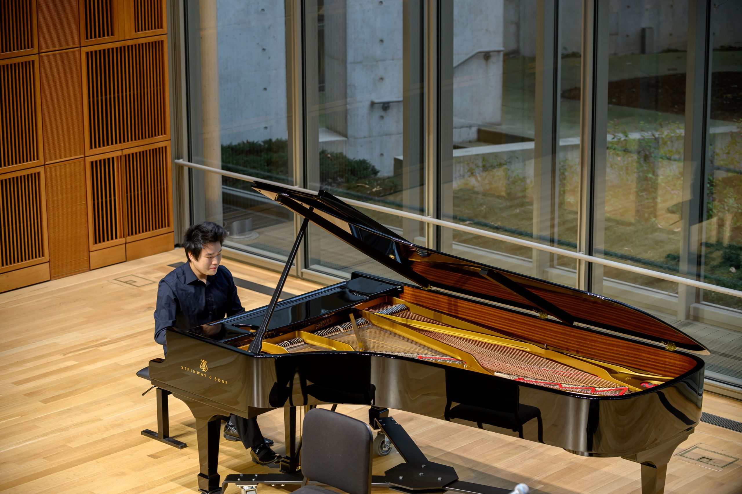 Michael Lu in Mixon Hall